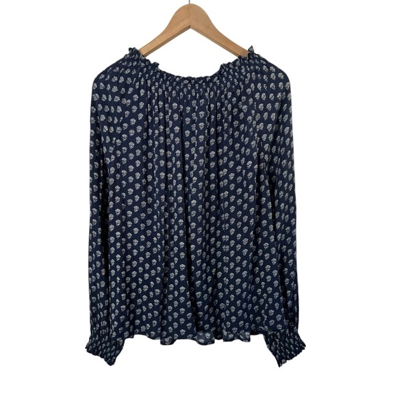 FAHERTY Emery Lotus Floral Print Blouse Top - Picture 4 of 11